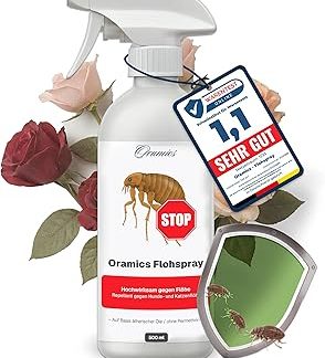 Flea Spray for Home & Furniture 500 ml - Spray for Carpets, Upholstery & Pet Places - Practical Alternative to Foggers for Flea Problems in Households with Dogs and Cats