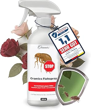 Flea Spray for Home & Furniture 500 ml - Spray for Carpets, Upholstery & Pet Places - Practical Alternative to Foggers for Flea Problems in Households with Dogs and Cats