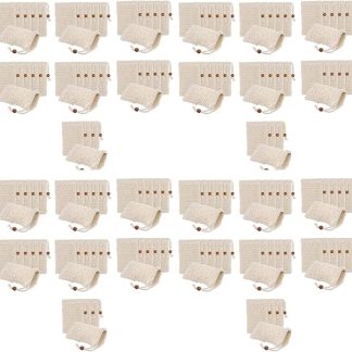 160 Pieces Soap Peel Bags, Soap Savers Made of Sisal Mesh Fabric Soap Bag, Soap Bag with Drawstring for Bathroom and Shower