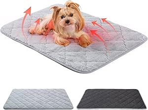 Soft Cuddly Cave with Rabbit Fur Look, Warming Dog Bed & Cat Cushion, 60 x 45 cm, S, Soft Padding, Machine Washable, Non-Slip, Multifunctional