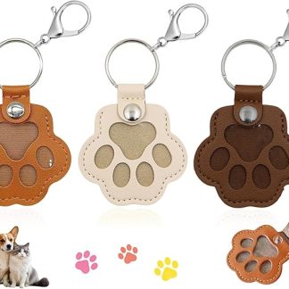 Beojonvy Hundehaar-Sammler-Schlüsselanhänger, 3 Stück Fell Memory Anhänger, Erinnerung Hund, tierhaars-erinnerung pfote für Hunde Speicherung Katzen und Hundeliebhaber