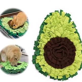 xyuayamz Sniffing Rug Dog Food Mat Sniffing Blanket Dog Mat - Dog Mat Snuffle Pad in Avocado Foldable Pet Sniffing Mat Training Mat for Pets Dogs Cats (Green, 1 Piece)
