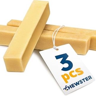CHEWSTER Cheese Sticks - Chew Cheese Dog Bones - Chew Chew Cheese for Dogs - Long Chewing Fun Made of Natural Milk - Natural Cheese Chew Bones (210 g, M, Pack of 3)