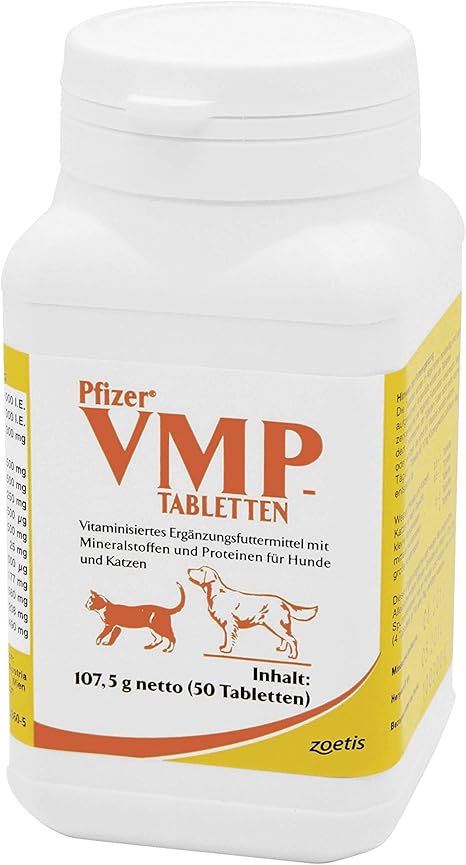 Zoetis - VMP Supplementary Feed for Dogs and Cats 50 Tablets, Pack of 1 (1 x 0.14 kg)