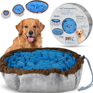 PET ARENA Sniffing Rug Dog - Sniffing Mat for Promoting Best Materials - Extremely Durable Intelligence Toy for Dogs - Adjustable and Washable