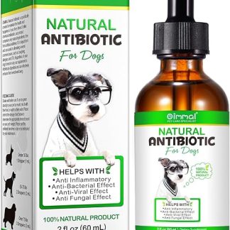 JSBNQRMZ Natural Antibiotics for Dogs, 60 ml Antibiotic Drops for Dogs, Antibiotics for Dogs to Relieve Itching and Allergies, Antibacterial Effect, Multivitamin for Dogs