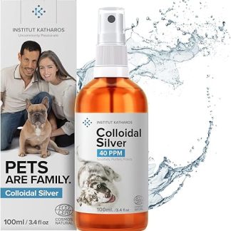 Colloidal Silver Spray of the Highest Quality for Pets, Silver Spray for Animals (Dog, Cat, Horse) Versatile Health Products, 100 ml Wound Spray and Agent Against Itching (Mites)