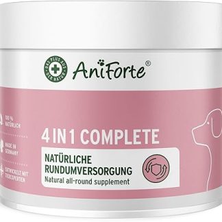 AniForte 4-in-1 Complete Dog Powder 250 g - Natural All-Round Care for Dogs Made of Joint Powder, Support Joints, Immune System, Skin, Coat, Gastrointestinal Activity with High Acceptance