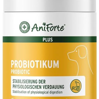 AniForte Plus Probiotic Tabs for Dogs Pack of 90 - Natural Prebiotics & Probiotics for Dogs, Stabilises Digestion & Promotes Healthy Intestinal Flora, with Active Gut Bacteria