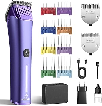 FuzzyFix Professional Dog Hair Clipper, Purple