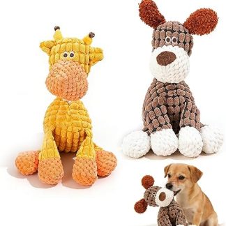 Lamvpiny 2PC Dog Toy, 2025 New Dog Toy, Squeaky Dog Toys, Indestructible, Soft Puppy Toy for Small, Medium and Large
