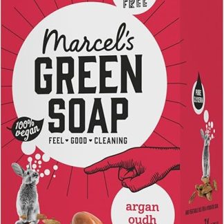 Marcel's Green Soap - Dusch Bar Argan & Oudh - Dusch Seife - 100 % Umweltfreundlich - 100 % Vegan - 97 % Biologisch abbaubar - 150 gr
