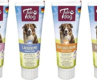 Tubidog Dog Pate Tube Set - Liver Sausage, Salmon Cream, Bacon Cream, Poultry Cream