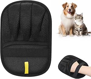 MewZoo Pet Hair Remover Glove, Double-Sided Fur Magnetic Glove, Reusable Glove for Dogs and Cats, Versatile Pet Care Glove for Washing, Clothing, Sofas (Pack of 1)