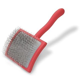 Chris Christensen Long Pin Slicker Brush, Large, Coral