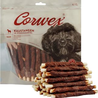 Corwex Chew Stick (500 g, Horse) Coated with Meat, Grain-Free, Premium Chew Snack for Sensitive Dogs