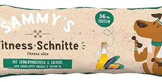 Sammy's Fitness Cuts with Green-Lipped Mussels and Salmon Oil, Dog Snack with Lots of Fresh Meat, Bar to Go, 1 x 25 g