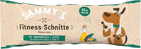 Sammy's Fitness Cuts with Green-Lipped Mussels and Salmon Oil, Dog Snack with Lots of Fresh Meat, Bar to Go, 1 x 25 g