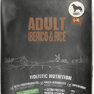 BELCANDO Adult Iberico & Rice [12.5 kg] Dog Food, Dry Food for Dogs, Complete Food for Adult Dogs of All Breeds from 1 Year