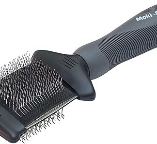 Moki Bär Slicker Brush for Dogs - Flexible Head - For Loosening Knots and Tangles - Daily Grooming
