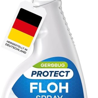 Gerobug Flea Spray for Home & Environment 500 ml with Instant Effect - Highly Effective Remedy Against Fleas in Dogs and Cats - Strong Alternative to Fogger Against Fleas