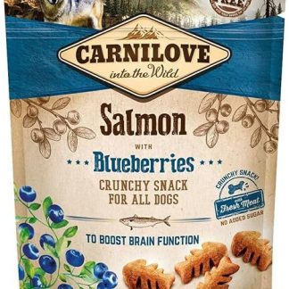 Carnilove Salmon with Blueberries, Crispy Snack for All Dogs