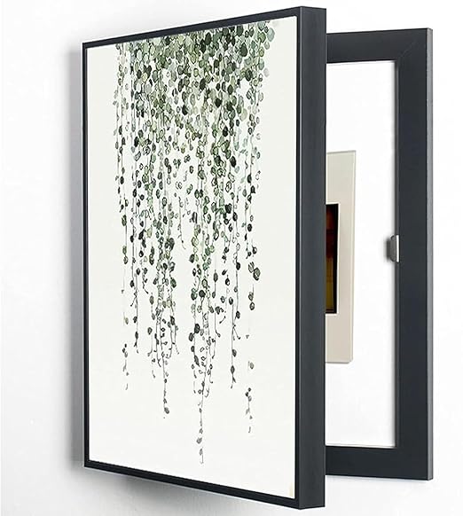 Stromzählerkasten Dekoratives Bild des Verteilerkastens Schalttafel GemäLde Ausblenden Vertikalschnitt Elektrischer Verteilerkasten Dekorative Schachtel FüR Restaurant,04,30x40cm