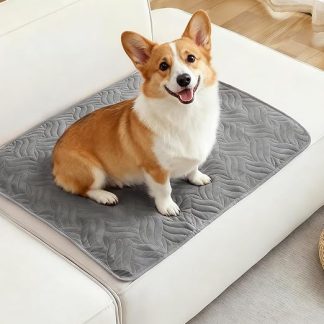 VICBINLY Waterproof Dog Blanket, Sofa Protection, Car Cover for Pets, Dog Blanket, Outdoor Robust Dog Mat as Protection for Sofa and Bed, Non-Slip Underside, 80 x 60 cm, Grey CTH015G