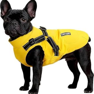 Flow fire Winter Dog Coat Waterproof for Large Dogs, Dog Jacket with Belly Protection, Dog Winter Coat Reflective (XL)