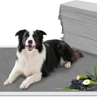 Nobleza Puppy Mat 90 x 60 cm with Activated Carbon Neutralises Odours PIPI Mats for Dogs Pack of 50 Training Pads Leak-Proof & Drying Surface Changing Mats Disposable