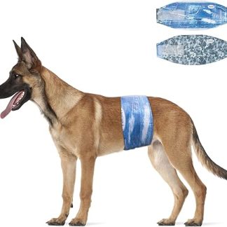 Dono Dog Nappies for Male Dogs, Pack of 24, Extra Wide Male Nappies, Super Absorbent, Leak Proof, Dog Nappies Male for Incontinence, Travel, XS, S, M, L