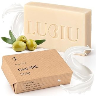 Goat Milk Soap - 100 g Natural Soap as Goat Milk Soap Face, Body Soap and Hand Soap Firm - Handmade Soap Solid - Goat Milk Soap Piece for Beautiful Skin