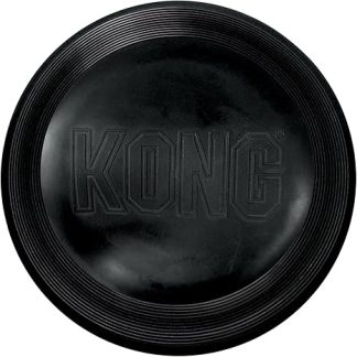 KONG Extreme Flyer - Durable Throwing Disc - Dog Toy Made of Soft Natural Rubber for Fetch - For Large Dogs