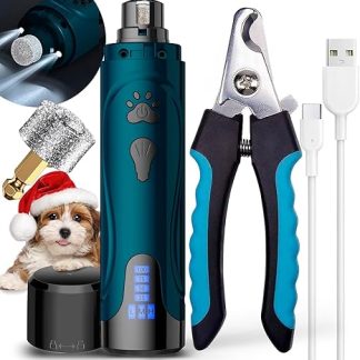 YABIFE Claw Grinder for Dogs, Electric Dog Claw Cutter, Super Quiet Dog Claw File, Animal Claw Grinder for Small Large Dogs Cats Claw Care & Pet Care, 3 Speeds
