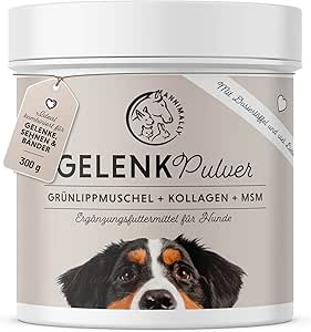 Annimally Joint Powder for Dogs 300 g with MSM, Green-Lipped Mussel and Collagen - Joint Powder with Collagen for Dogs Alternative to Tablets
