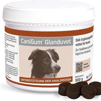 alfavet CaniGum Glanduvet, Chew Drops for Dogs for Gland Congestion, Supports Fecal Quality and Gut Wellness, Diet Supplementary Food, Gland Treatment for Dogs 300 g