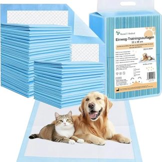 Pack of 100 Puppy PIPI Mats - 33 x 45 cm Dog Training Pads with 5-Layer Leak Protection, Quick Suction & Anti-Moisture, Suitable for Dogs of All Ages