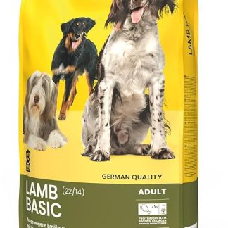 JosiDog Lamb Basic (1 x 15 kg) | Adult | Premium Dry Food for Adult Normally Active Dogs | with Tasty Lamb | Powered by Josera | Dog Food | Complete Food | Pack of 1