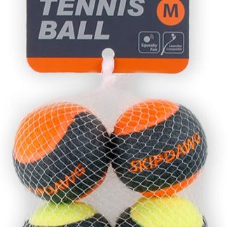 SKIPDAWG Ball Dog Ball Tennis Ball with Squeaker Set of 4 Very Good for Ball Slingshot