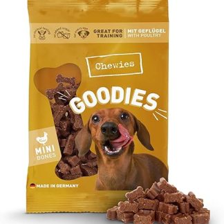 Chewies Dog Treat, Small Bone Training Treats for Dogs - Beef, Rumen, Poultry, Lamb, Salmon - Sugar Free Dog Treats