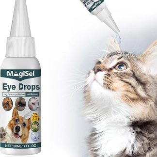 MagiSel Special Eye Drops for Dogs and Cats 30 ml, Eye Drops for Dogs & Cats with Colloidal Silver, Eye Drops Colloidal Silver Dog, Eye Care - Itching, Irritation, Tear Spots