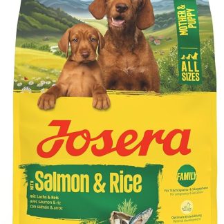 JOSERA Mother & Puppy Salmon & Rice (1 x 3 kg) Premium Dry Food for Pregnant / Lactating es & Puppies Optimal Supply with Enegia & L-Carnitine Gluten Free Pack of 1