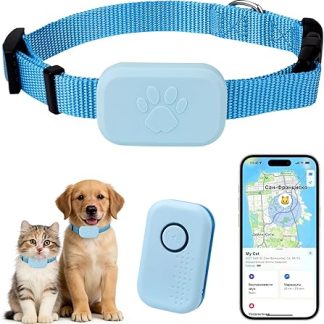 GPS Tracker Cat, Mini GPS Tracker for Cats and Dogs, No ABO, Tracker Dog Compatible with iOS and Android, Bluetooth Pet Locator Waterproof