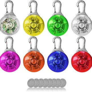 AVIDA ZEN Flashing Light Children's School Bag, Light Pendant Dog, Clip On with 3 Light Modes, Reflectors Cats, Joggers, Campers, Reflector School Bag Light, Dog Light