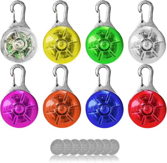 AVIDA ZEN Flashing Light Children's School Bag, Light Pendant Dog, Clip On with 3 Light Modes, Reflectors Cats, Joggers, Campers, Reflector School Bag Light, Dog Light