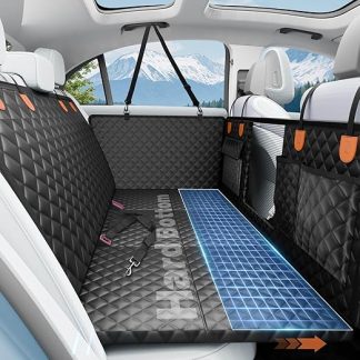 Dog Blanket Car Rear Seat, Hard Underlay Dog Blanket Car Waterproof / Non-Slip / Shaving Proof / Folding 2025 Improved Dog Car Seat Back Seat Load Capacity up to 180 kg, Suitable for Cars and SUVs