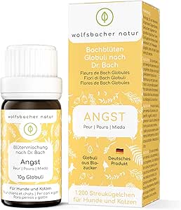 Anxiety Free Bach Flowers for Dogs and Cats - 1,200 Globules Against Anxiety - 100% Natural Calming Tablets for Dogs - Anti-Stress Flower Mix According to Dr. Bach