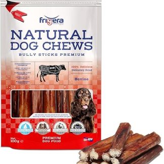Frigera Premium Ochsenziemer 12 cm 100 g - Beef, Natural, Protein-Rich Treats for Dogs, Gluten and Grain-Free, Long-Lasting Chewing Fun