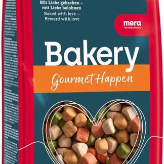 MERA Bakery Gourmet Happen (1 kg), Dog Treats for Training or Snack, Treats for Dogs Made from Natural Ingredients, Gently Baked Dog Biscuits