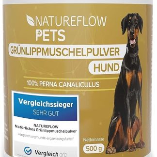 Natural Green-Lipped Mussel Powder For Dogs To Support Joint Functions, Green-Lipped Mussel Extract With High Level of Acceptance Among All Dogs, 500 g